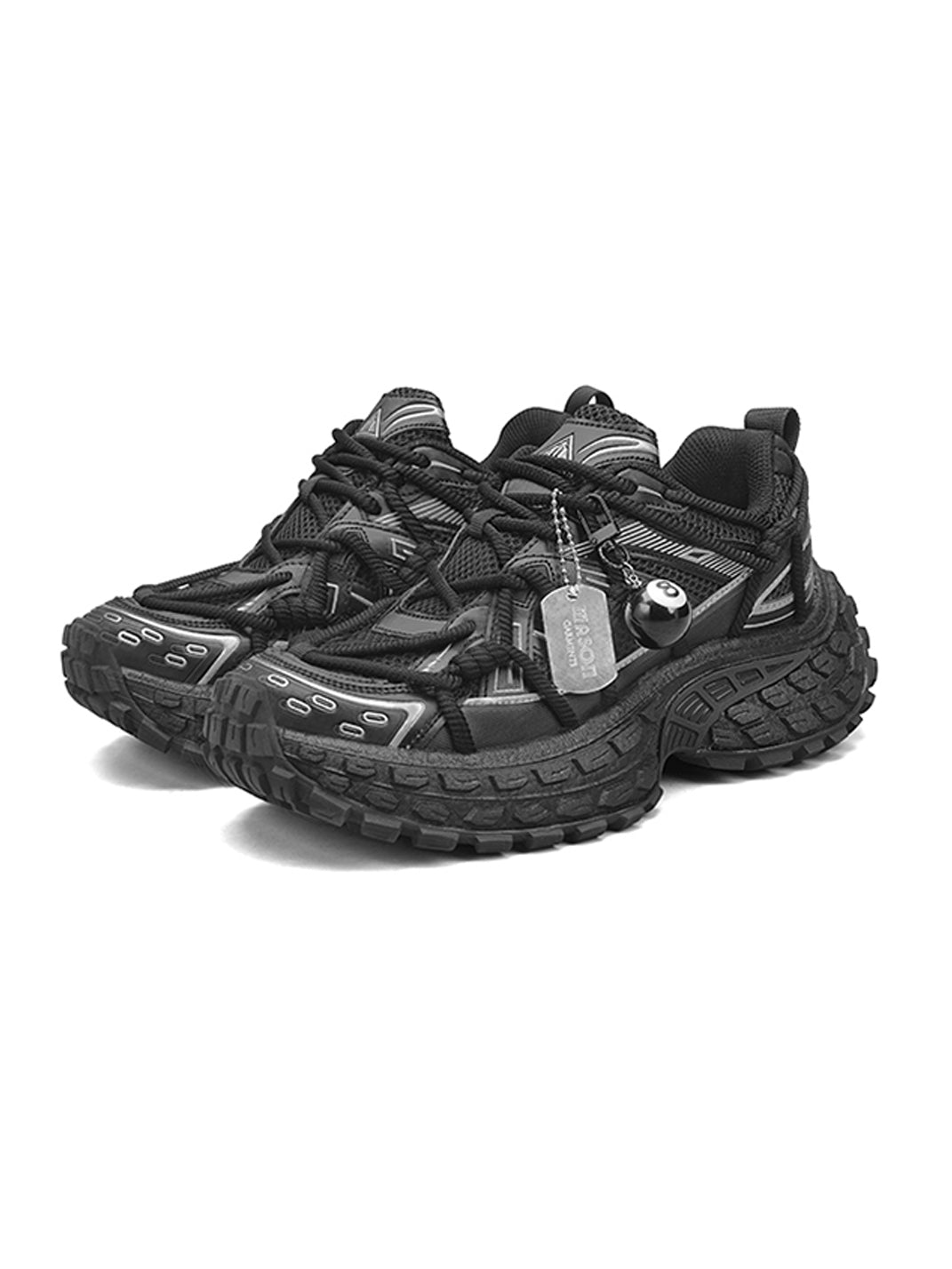 MASON GARMENTS | "Off-Road" Thick Lace Chunky Sneaker With Hangtag & Pendant - PSYLOS 1, MASON GARMENTS | "Off-Road" Thick Lace Chunky Sneaker With Hangtag & Pendant, Chunky Dad Sneakers, MASON GARMENTS, PSYLOS 1